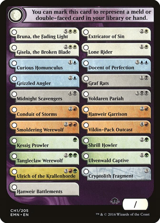 Eldritch Moon Checklist — Eldritch Moon Tokens