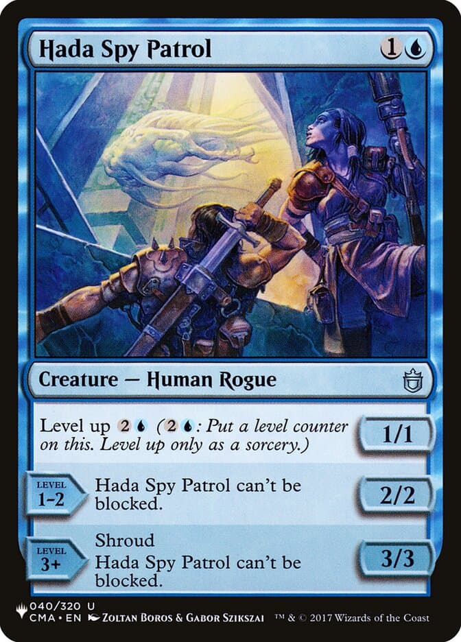 Hada Spy Patrol — The List