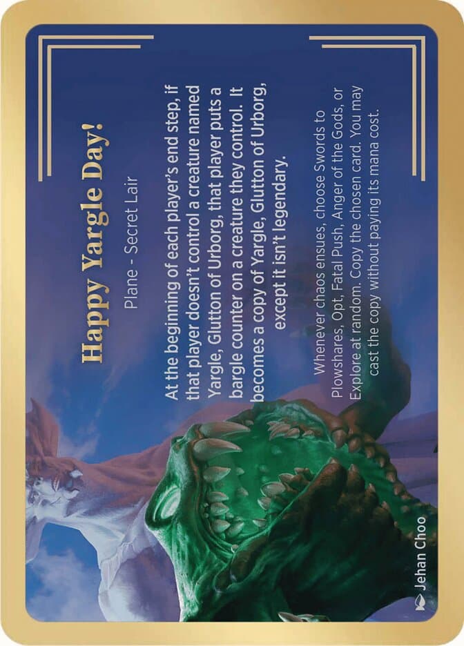 Happy Yargle Day! — Secret Lair Showcase Planes
