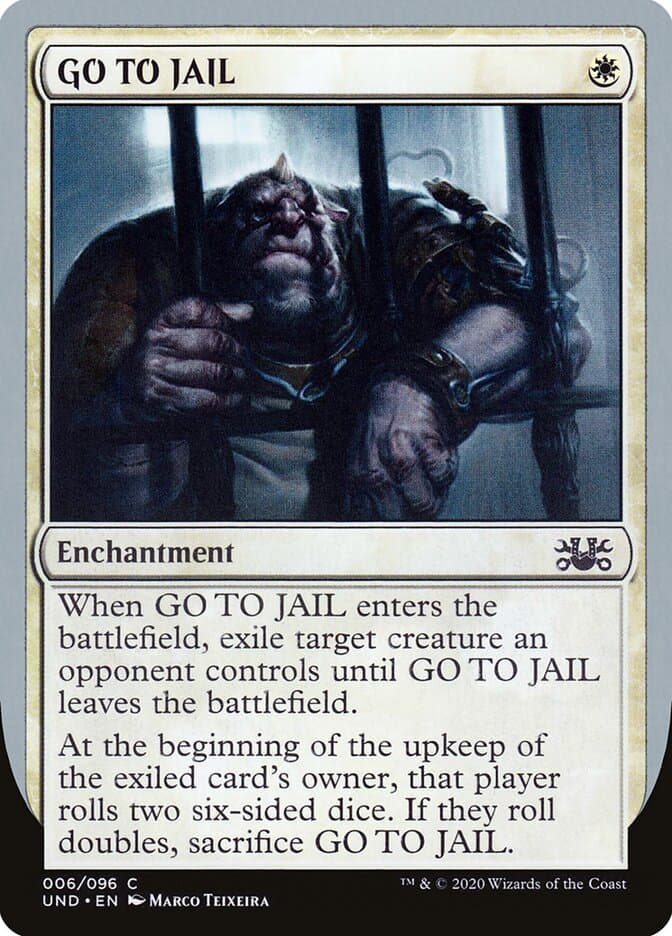 GO TO JAIL — Unsanctioned