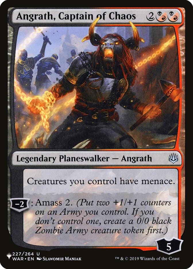Angrath, Captain of Chaos — The List