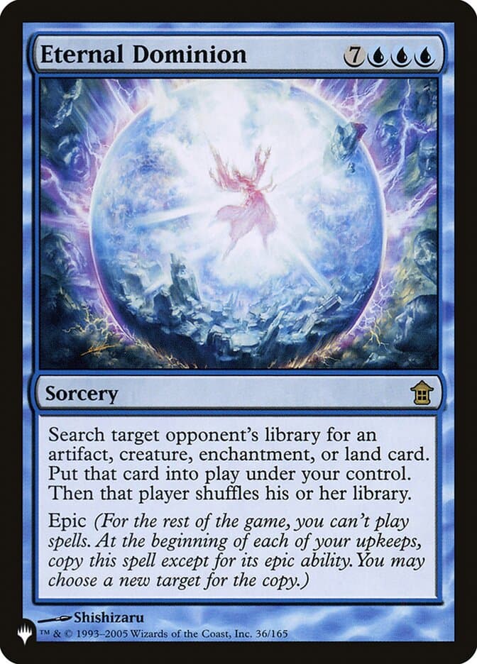 Eternal Dominion — The List