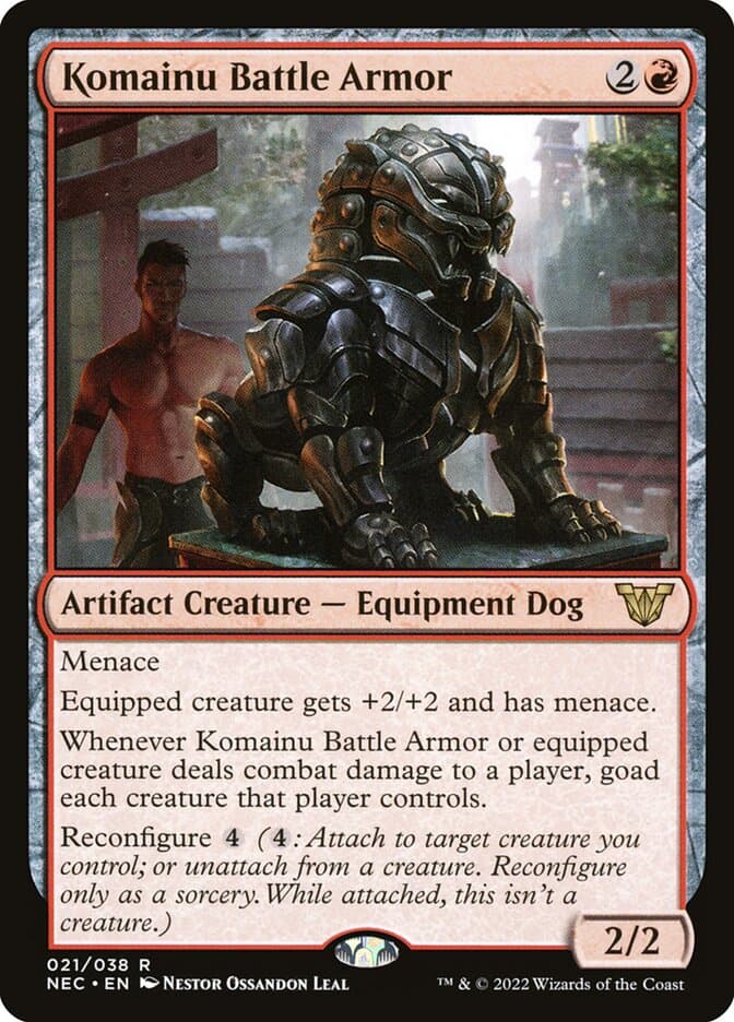 Komainu Battle Armor — Neon Dynasty Commander