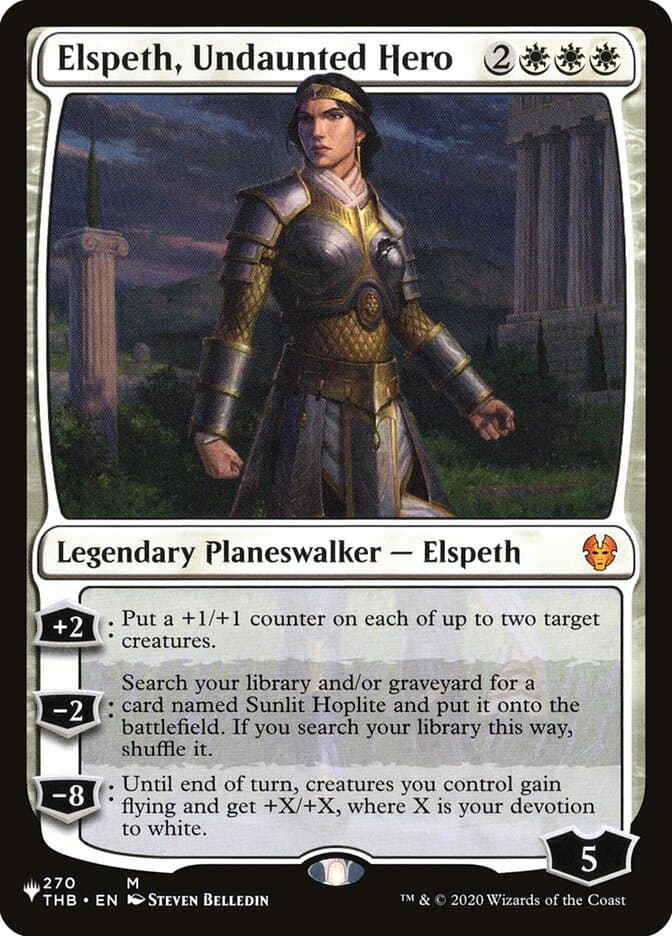 Elspeth, Undaunted Hero — The List