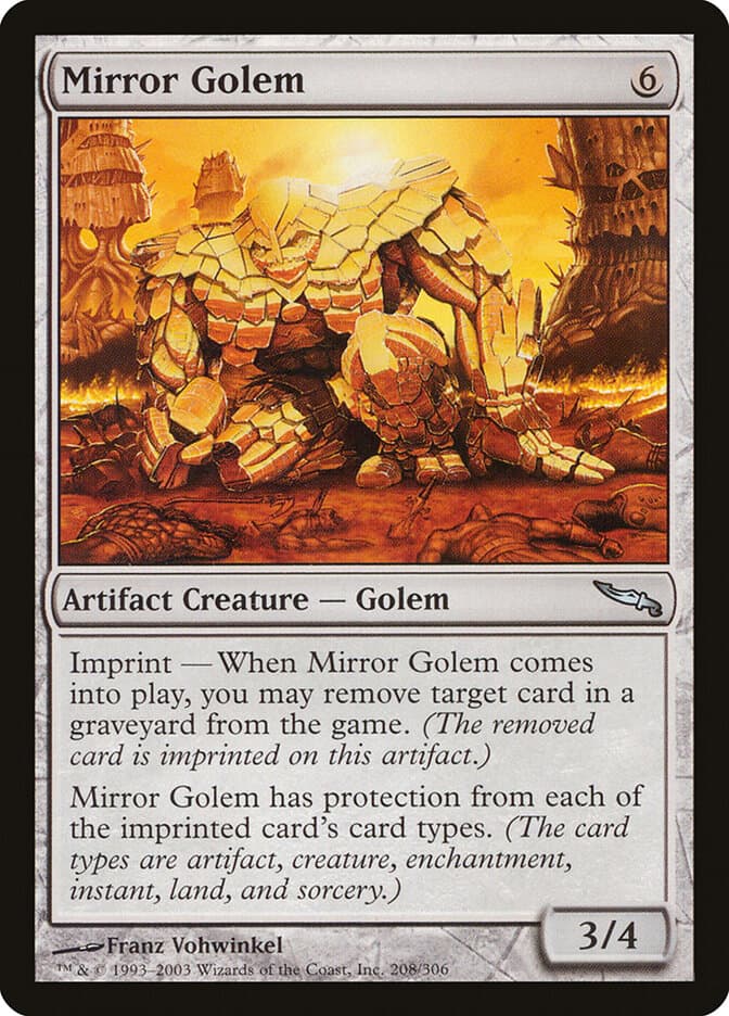 Mirror Golem — Mirrodin