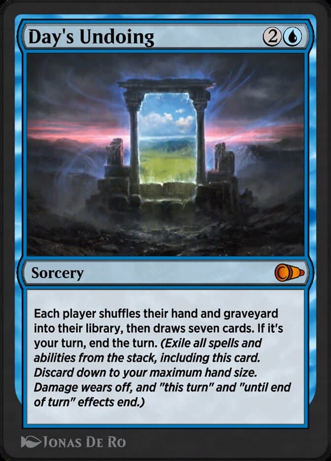 Day's Undoing — Pioneer Masters