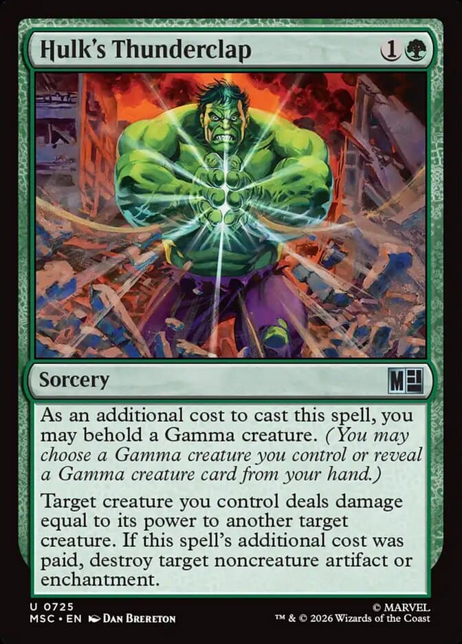 Hulk's Thunderclap — Marvel Super Heroes Commander