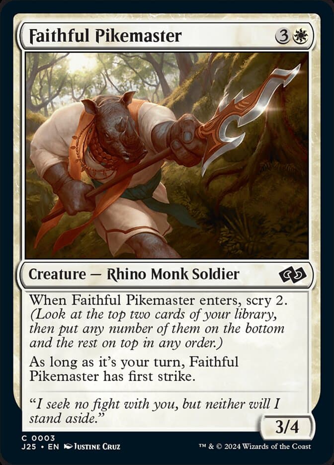 Faithful Pikemaster — Foundations Jumpstart