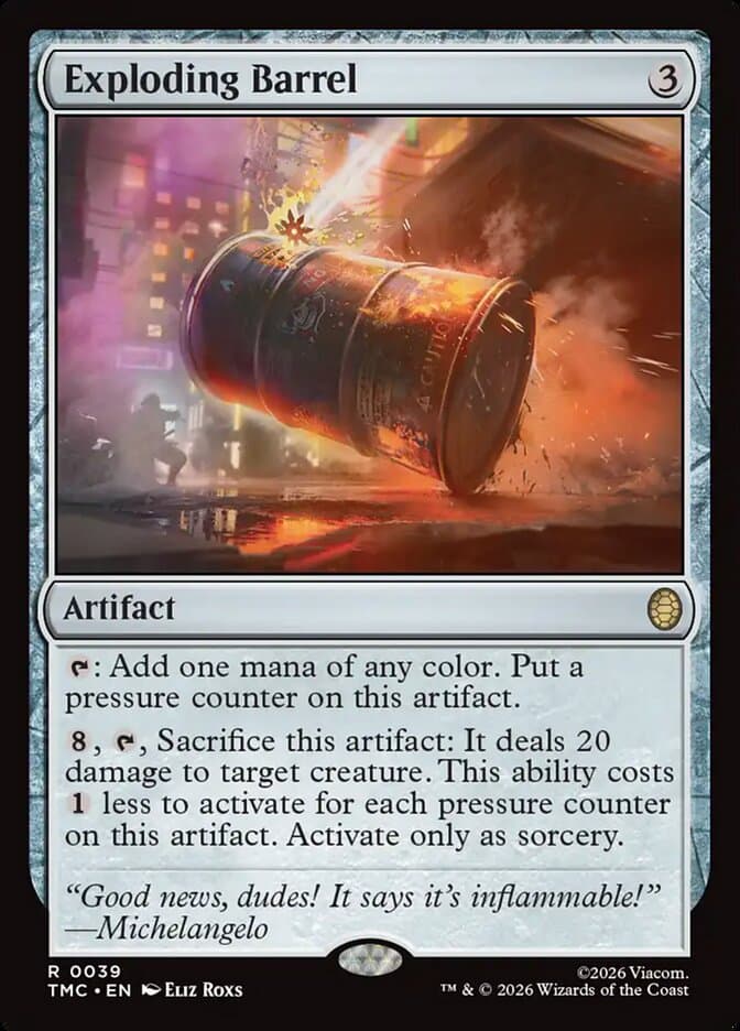 Exploding Barrel — Teenage Mutant Ninja Turtles Eternal