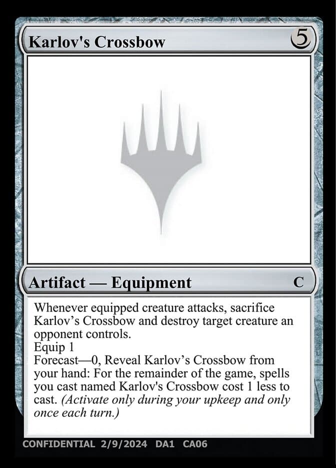 Karlov's Crossbow — Unknown Event
