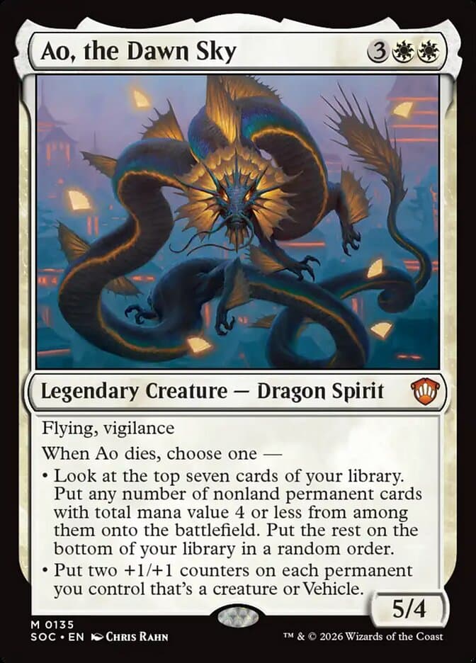 Ao, the Dawn Sky — Secrets of Strixhaven Commander