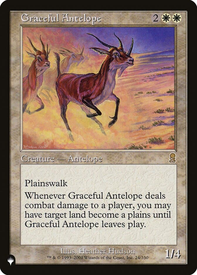 Graceful Antelope — The List