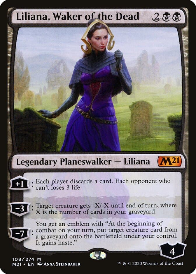 Liliana, Waker of the Dead — Core Set 2021