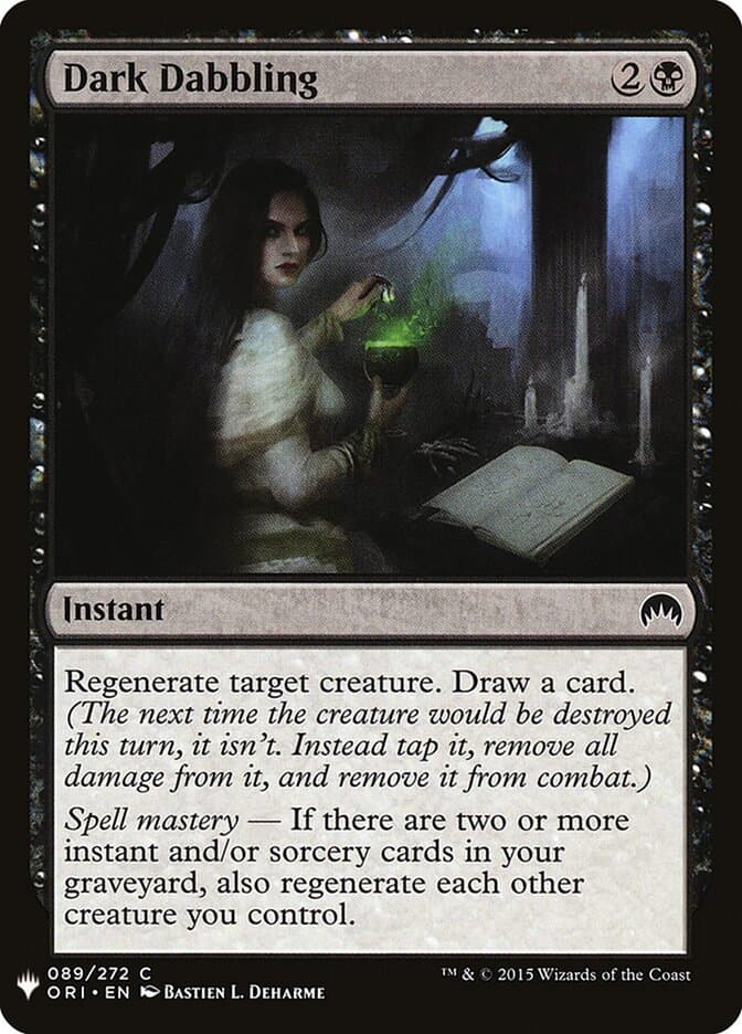 Dark Dabbling — The List