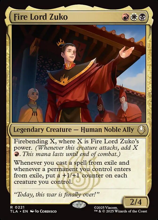 Fire Lord Zuko — Avatar: The Last Airbender
