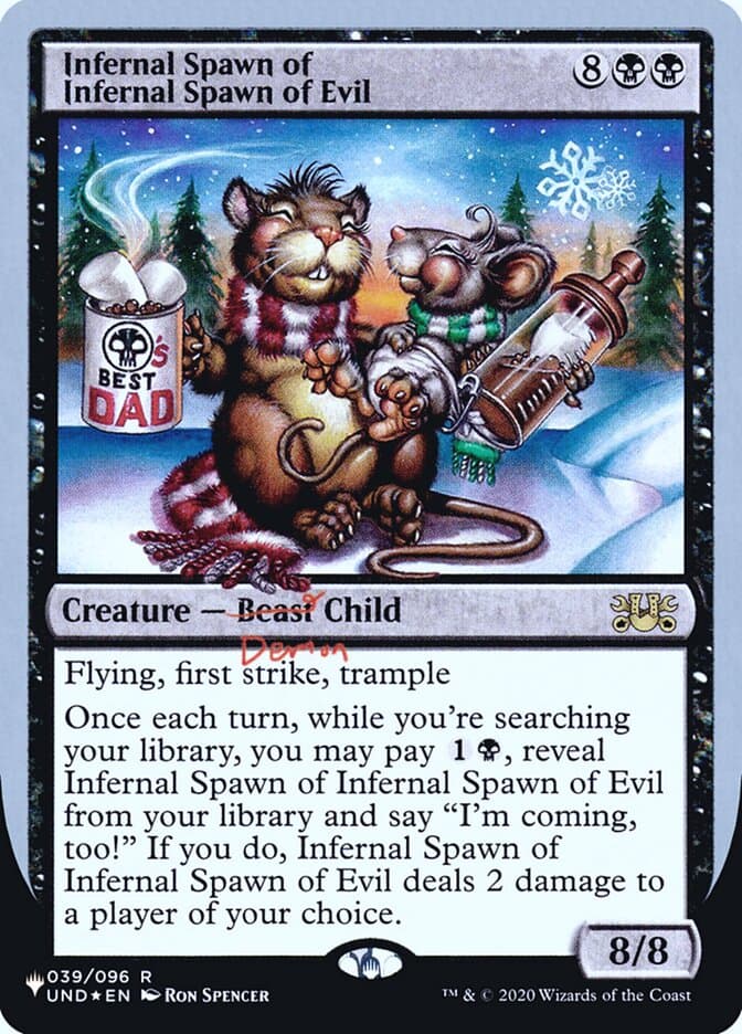 Infernal Spawn of Infernal Spawn of Evil — The List (Unfinity Foil Edition)