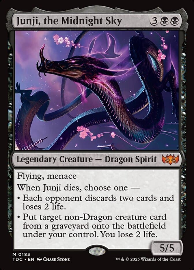 Junji, the Midnight Sky — Tarkir: Dragonstorm Commander