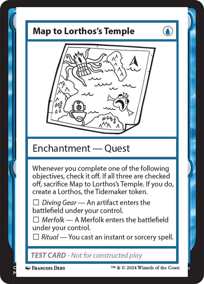Map to Lorthos's Temple — Mystery Booster 2