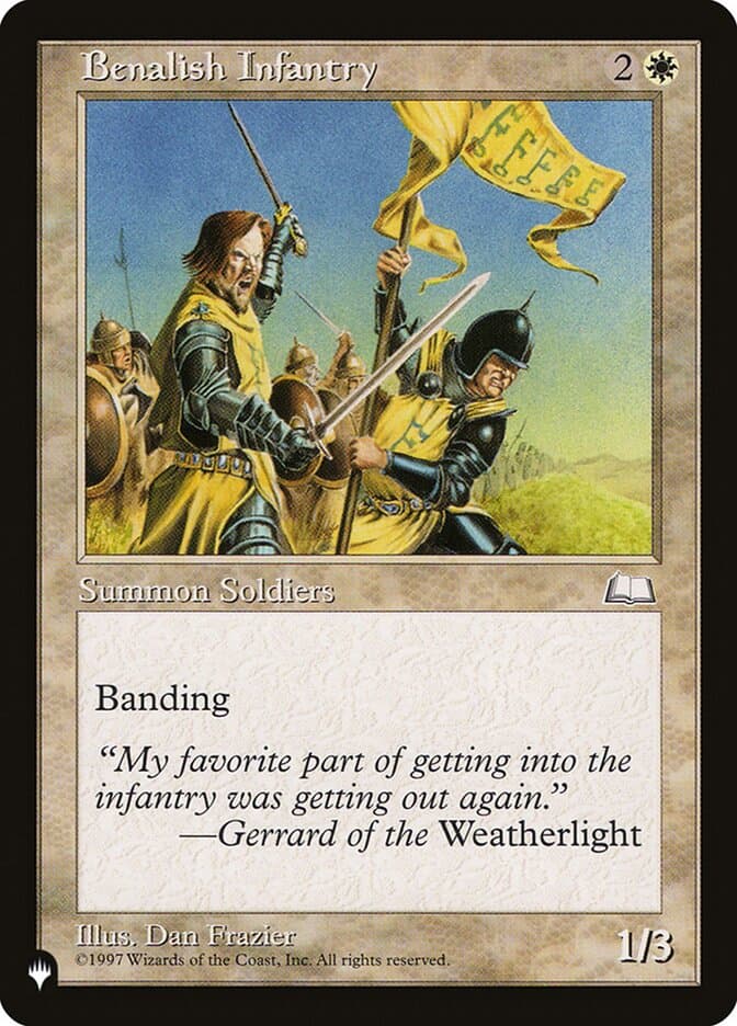 Benalish Infantry — The List