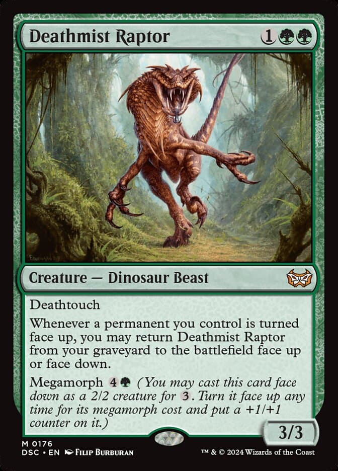 Deathmist Raptor — Duskmourn: House of Horror Commander
