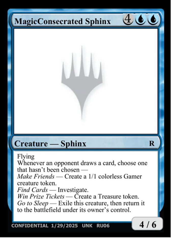 MagicConsecrated Sphinx — Unknown Event