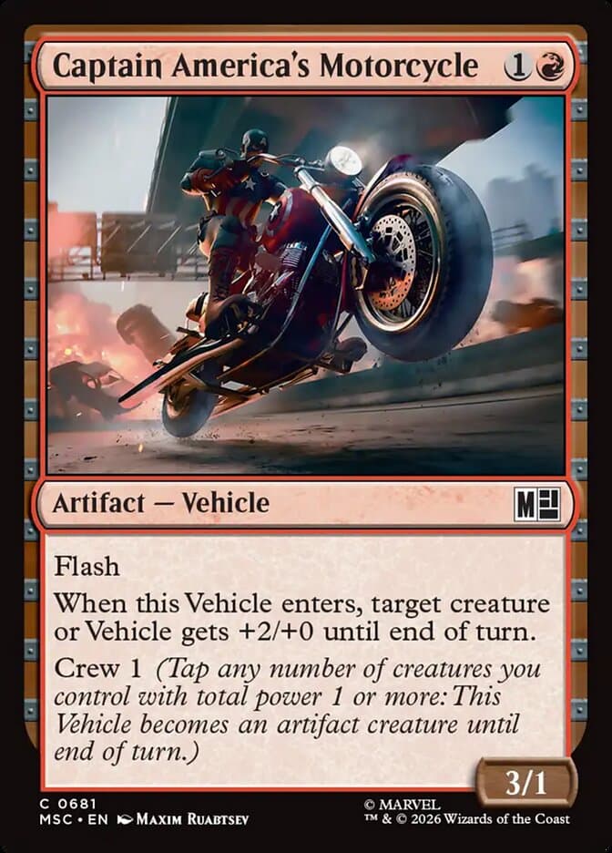 Captain America's Motorcycle — Marvel Super Heroes Commander