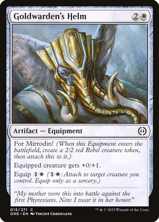 Goldwarden's Helm — Phyrexia: All Will Be One