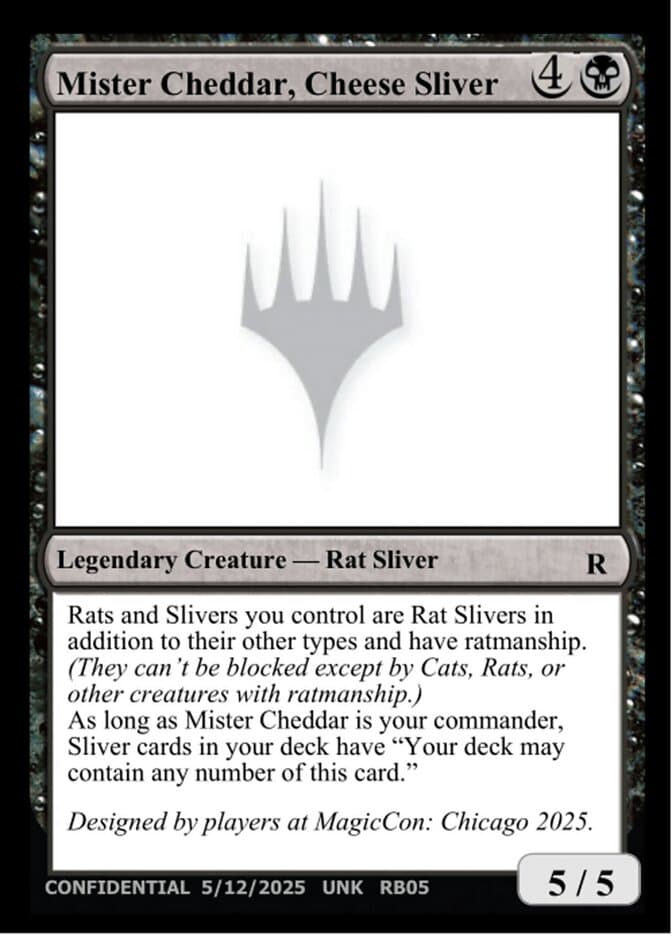 Mister Cheddar, Cheese Sliver — Unknown Event