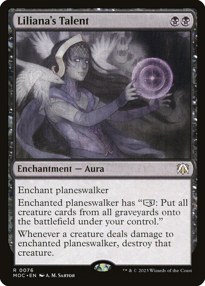 Liliana's Talent — March of the Machine Commander
