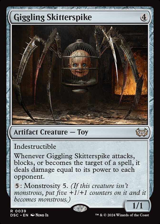 Giggling Skitterspike — Duskmourn: House of Horror Commander